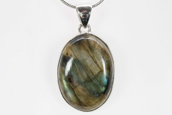 Brilliant, Labradorite Pendant (Necklace) - Sterling Silver #238614